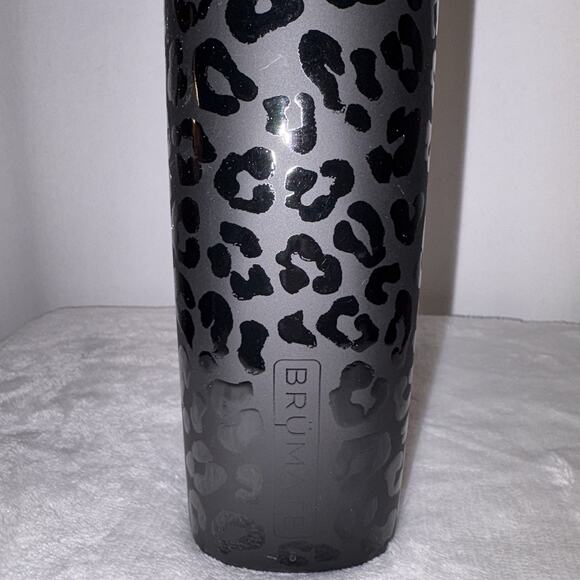 BRUMATE Highball 12oz Tumbler ONYX LEOPARD Insulated Cup w Lid HOT COLD NWOT - Picture 3 of 7